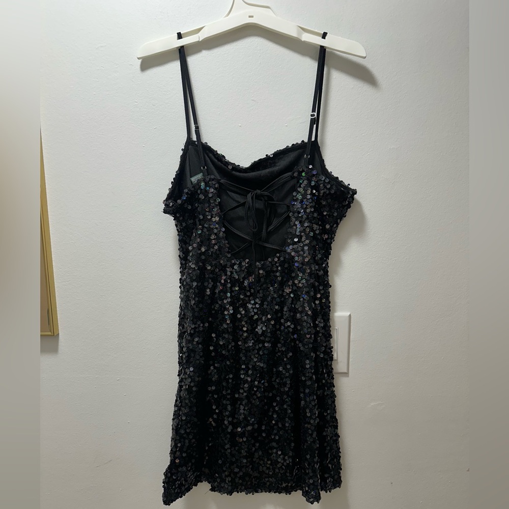 Wild Fable Black Asymmetrical Mini Dress - Picture 6 of 9